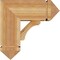 Ekena Millwork Legacy Arts and Crafts Rough Sawn Bracket w/ Offset Brace, Western Red Cedar, 8"W x 18"D x 18"H BKT0806X18X18LEC03RWR - alternate 2